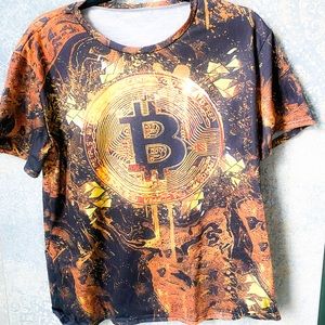 NWOT Bitcoin Print T-shirt Size M